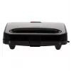 Sandwichmaker Adler AD 3076 — 1000 W compacte tafel-sandwichmaker, zwart/zilver