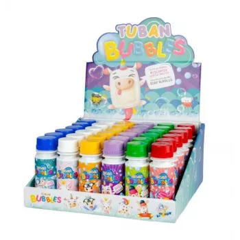 Bellenblaasset Tuban DISPLAY SMALL SOAP BUBBLES MIX 36 ST. x 60 ml
