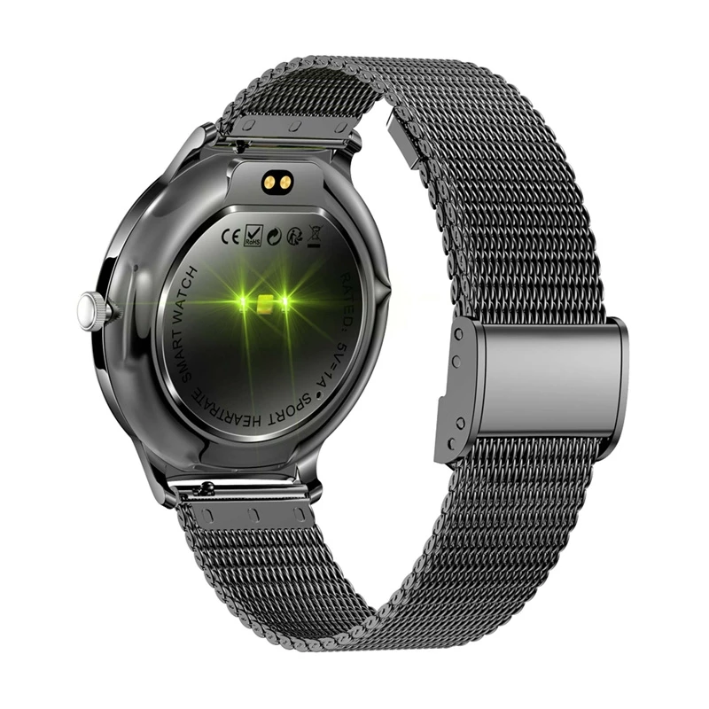 Smartwatch Colmi V89 Steel zwart met hartslagmeter, waterdicht