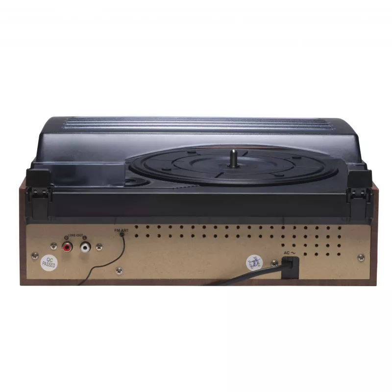 Denver VPR-190MK2 retro-platenspeler met radio en ingebouwde luidsprekers