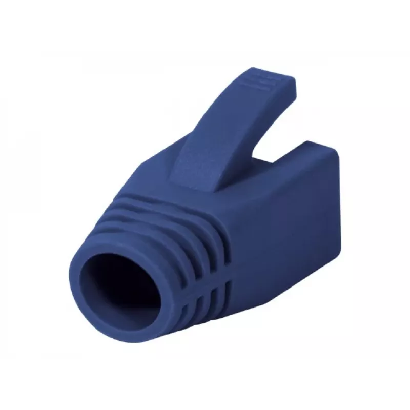 Logilink | RJ45-stekker trekontlasting, 8,0 mm (50 stuks) | MP0035B | blauw