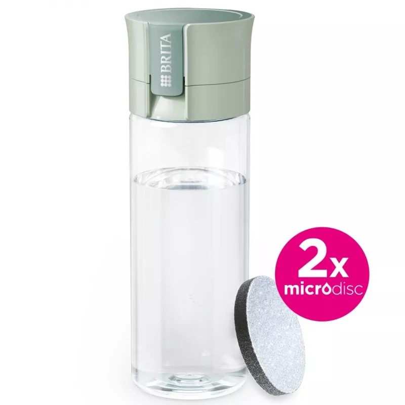 Herbruikbare drinkfles BRITA Fill&Go Vital 600 ml met geïntegreerd MicroDisc-filter, groen