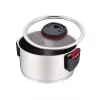 Pan Maestro MR-3530-24 RVS 24 cm, 5,5 L, klapbare handgrepen, glazen deksel