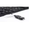 Siliconen toetsenbord USB+PS/2 zwart