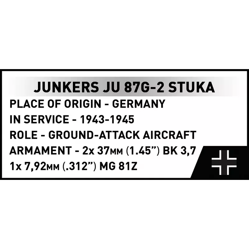 Bouwpakket Cobi Blocks Junkers JU 87G-2 Stuka 571-delig modelbouwpakket