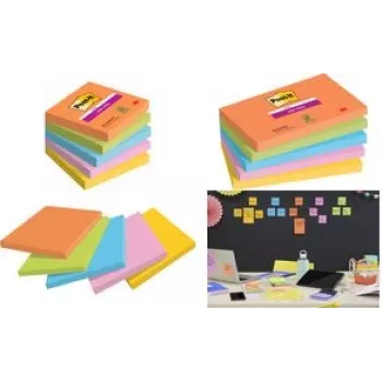 Post-it Super Sticky Notes Boost Collection zelfklevende notities extra sterk kleurig gesorteerd 5 blokken (7100258933)