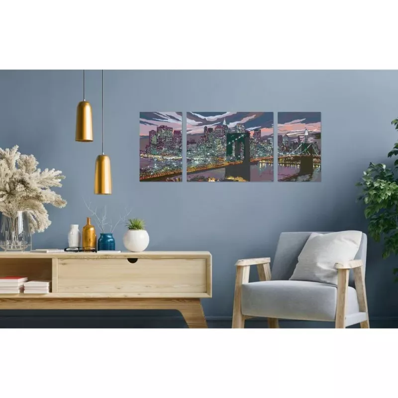 Schilderen op nummer - Creart nieuw York Skyline