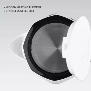 Elektrische waterkoker Maestro MR-058-WHITE 1,8 L, 2000 W, draadloos, uitneembaar filter