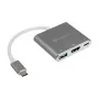 SilverStone SST-EP08C - USB 3.1 Type-C-adapter naar HDMI/USB Type-C/USB Type-A - zilver