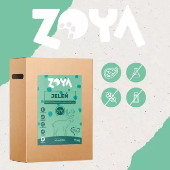 Droogvoer voor honden ZOYA ColdPRO Deer 9 kg — onderhoud voor volwassen honden, monoproteïne hert, 26% eiwit, 9,5% vet