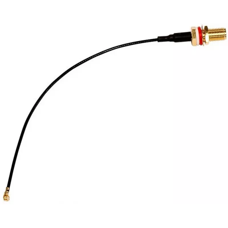 Coaxkabel MikroTik ACSMAUFL SMA-bus recht 1 m zwart