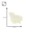 LED-neonbord MANTA SNL103WH – paardenmotief, wit