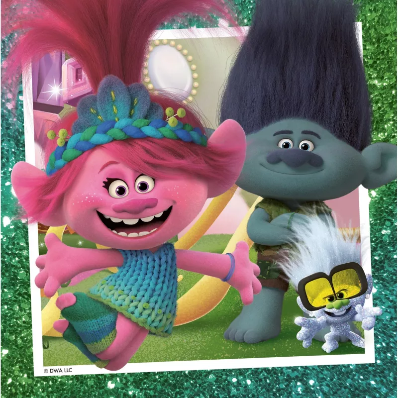 Kinderpuzzel Trolls 3 (3x 49 stukjes)