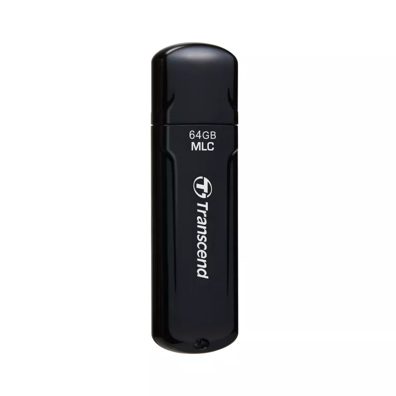 Transcend JetFlash 750 Endurance Series TS64GJF750K USB-stick, 64 GB, USB 3.1 Gen 1, MLC, pianozwart