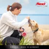 Flexi nieuw COMFORT 8 m zwart, grijze honden-rollijn
