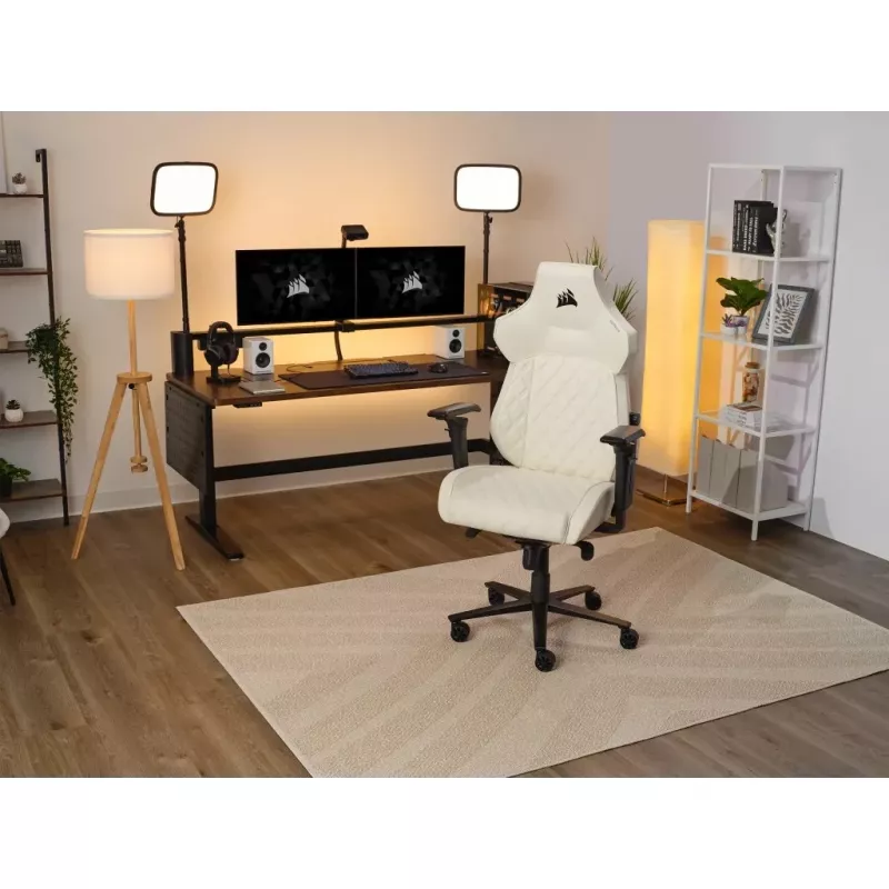 Corsair TC500 LUXE pc gaming-stoel upholstered seat beige