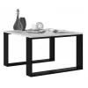 MODERN MINI tafel 67x67x40 cm wit/zwart
