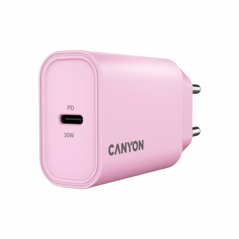CANYON oplader OnCharge 30CL Max Power 30W 1xPD EU roze