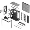 HAVN HS 420 VGPU pc-behuizing, midi-tower, E-ATX, gehard glas, PCIe-5.0-riserkabel - zwart