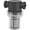 Alphacool ES Big Inline deeltjesfilter 2x G1/4 IG, zwart/transparant (29145)