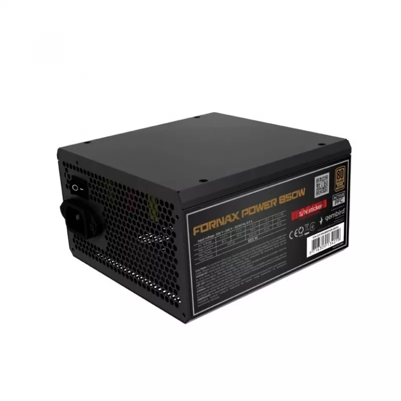 Voeding 850W actieve PFC 12 cm ventilator 80+ Bronze industrie