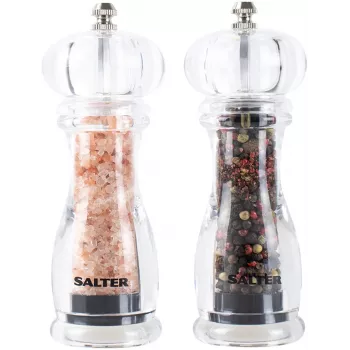 Zout- en pepermolenset Salter 7606 CLXR transparant