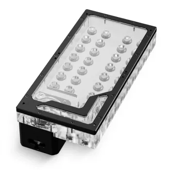 Pompverdeelplaat EK Water Blocks EK-QuantumX Loophole D5 PWM zwart plexiglas