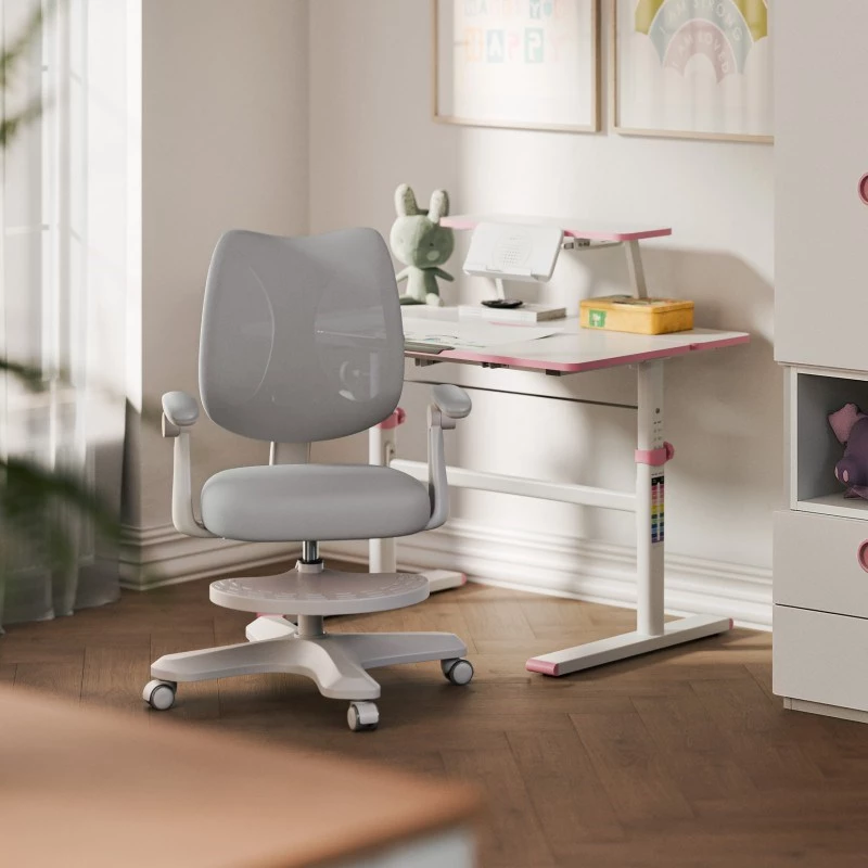 Bureaustoel mark adler Junior 4.6 grijs — compacte ergonomische werkstoel