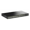 D-Link 52-poorts Gigabit stackable PoE+ smart managed switch met 4 x 10G SFP+ poorten