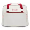 Draagkoffer SINGER 25010000204 opbergruimte voor draagbare naaimachines, crème en rood, licht met handgreep