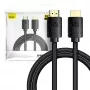 Baseus High Definition Series HDMI 2.1 kabel, 8K 60Hz, 3D, HDR, 48Gbps, 2m (zwart)