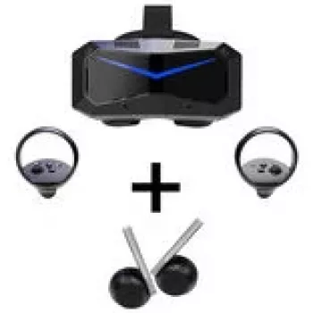 Pimax Crystal Super Ultrawide VR-headset + DMAS-hoofdtelefoon bundel - zwart