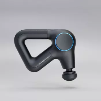 Therabody Theragun Prime Plus massageapparaat borst, hand, benen zwart, blauw