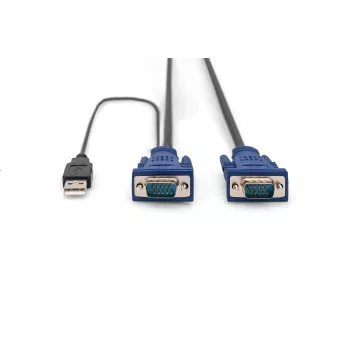 KVM-kabel USB Digitus DS-19232 3m PS/2