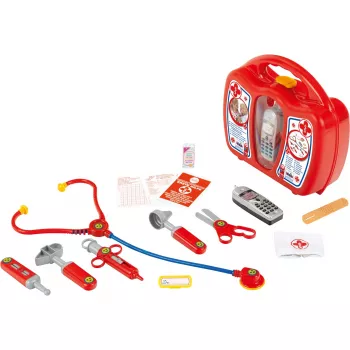 Dokterskoffer met mobiele telefoon
