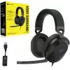 Headset CORSAIR HS65 SURROUND bedrade gaming-headset, over-ear, 3,5 mm + USB-adapter, 32 Ω, 282 g, carbon