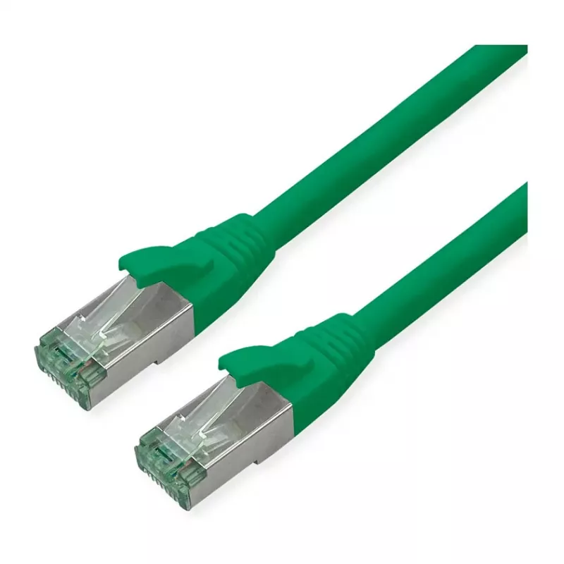 ROLINE RM Patchkabel Cat.6A S/FTP (PiMF), groen, 0,3 m