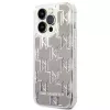 Karl Lagerfeld KLHCP14XLMNMS iPhone 14 Pro Max 6.7 hardcase zilver / zilver Liquid Glitter Monogram