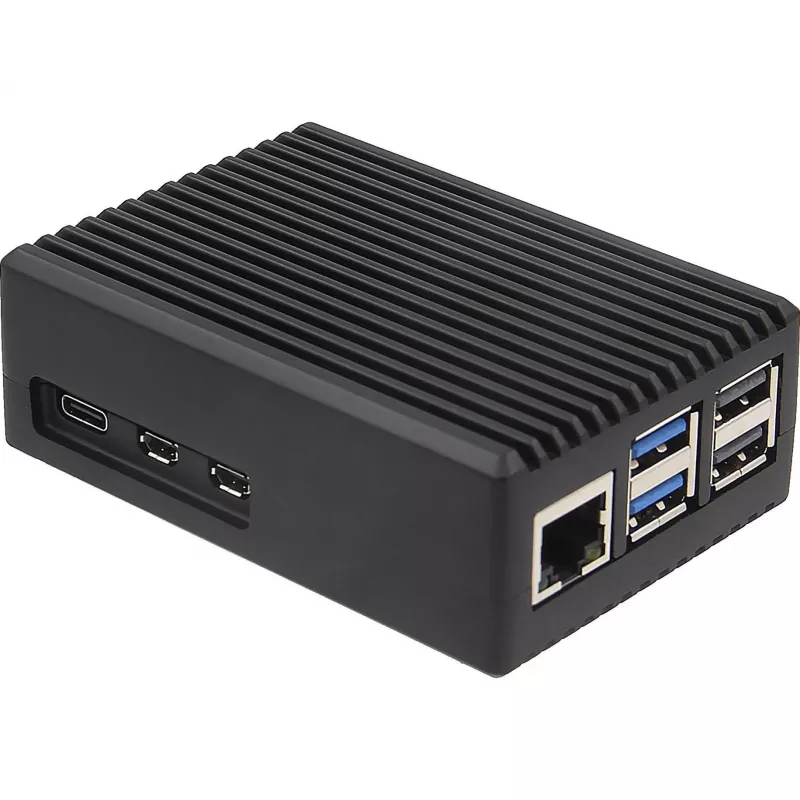 INTER-TECH behuizing voor Raspberry Pi 5 — ODS-739 compact ontwerp