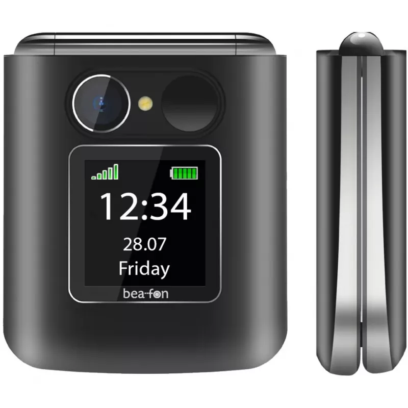 Bea-fon Fold 10 LTE mobiele telefoon, zwart