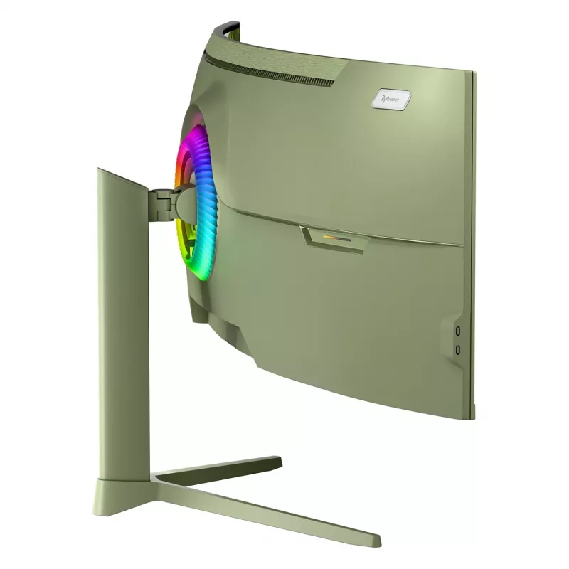 Curved computermonitor Arozzi Nova 49 inch (124,5 cm) dual QHD 5120×1440 LED VA, 4 ms, groen