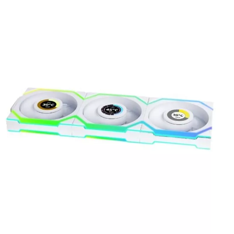 Lian Li UNI FAN SL Wireless 120 ARGB PWM behuizingsventilator, 120 mm, 3-pack incl. controller, wit