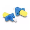 DeLOCK hybride koppeling voor optische vezels, LC simplex bus naar ST simplex bus, blauw