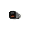 Autolader SBOX CC-038 38W zwart — dual-USB-voeding voor voertuigen