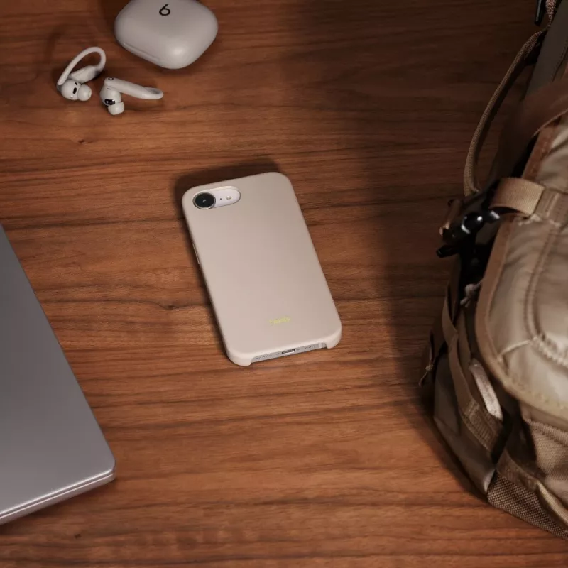 Hoesje voor iPhone 17e van Apple met MagSafe, kunststof, voor 6,1 inch display, Lime Stone