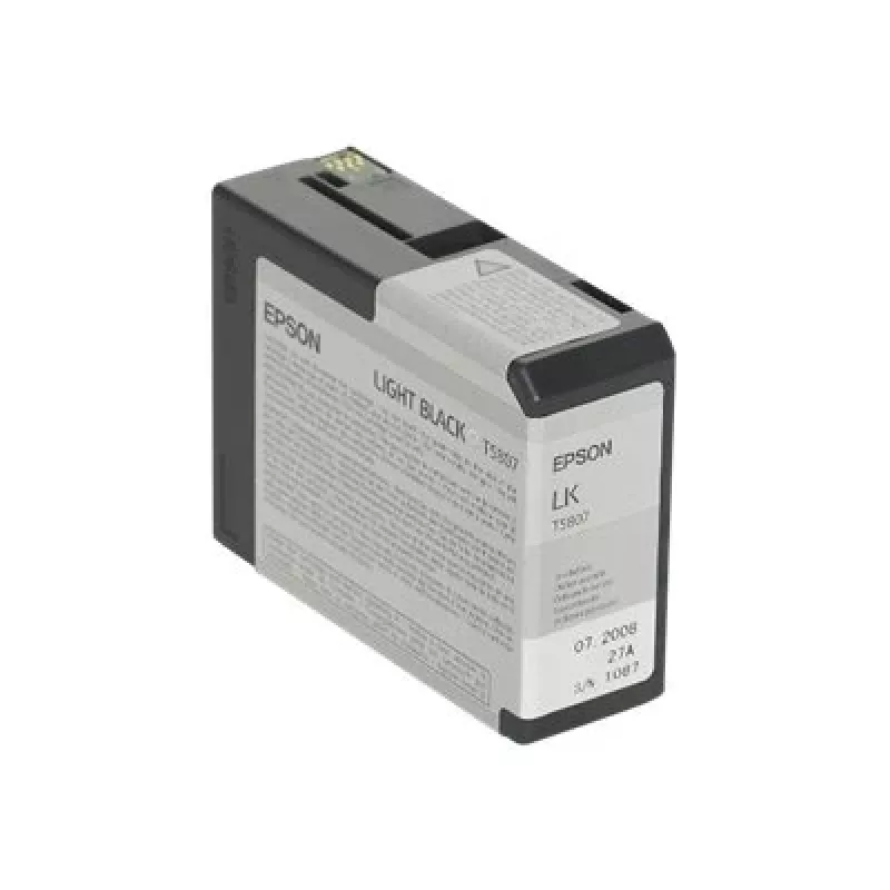 Epson eenheidspack Light Black T580700, lichtzwart, pigmentinkt, 80 ml, 1 stuk