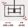 Plafond-tv-beugel MACLEAN MC-112B, max. draaglast 60 kg, kantelbaar en draaibaar