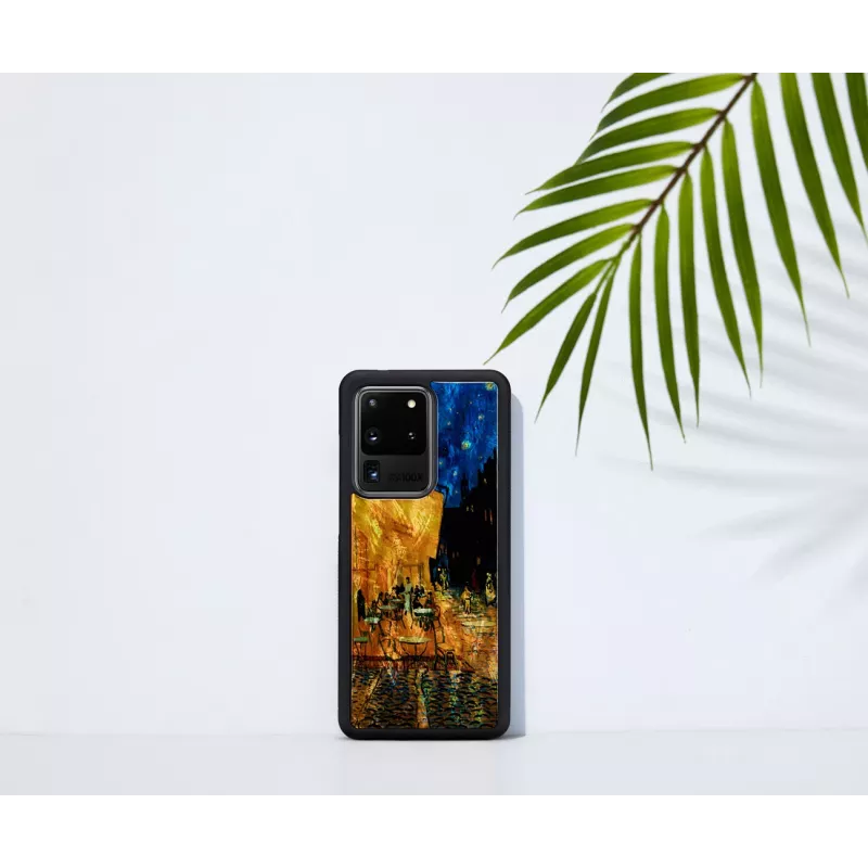 Hoes iKins voor Samsung Galaxy S20 Ultra — zwart, model 'Cafe Terrace'