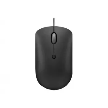 Bedrade optische muis Lenovo GY51D20875 USB Type-C, dubbelhandig, 2400 DPI, 4 knoppen, zwart