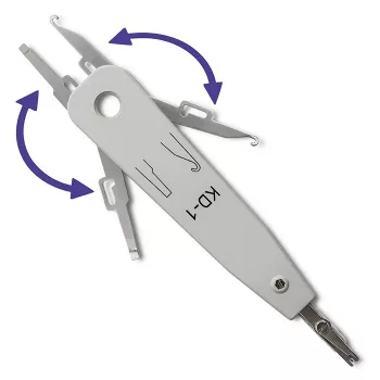 Inslagwerktuig QOLTEC 54492 voor kabelafsluiting (KRONE/LSA-compatibel)